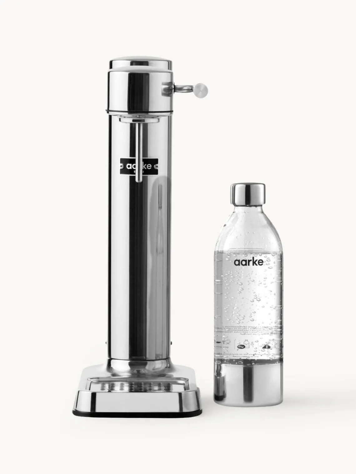 New Aarke Machine à soda Carbonator 3 Couleur argentée, haute brillance