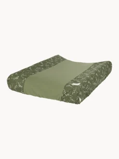 Fashion Nobodinoz Matelas à langer en coton bio Zen Vert foncé, blanc cassé
