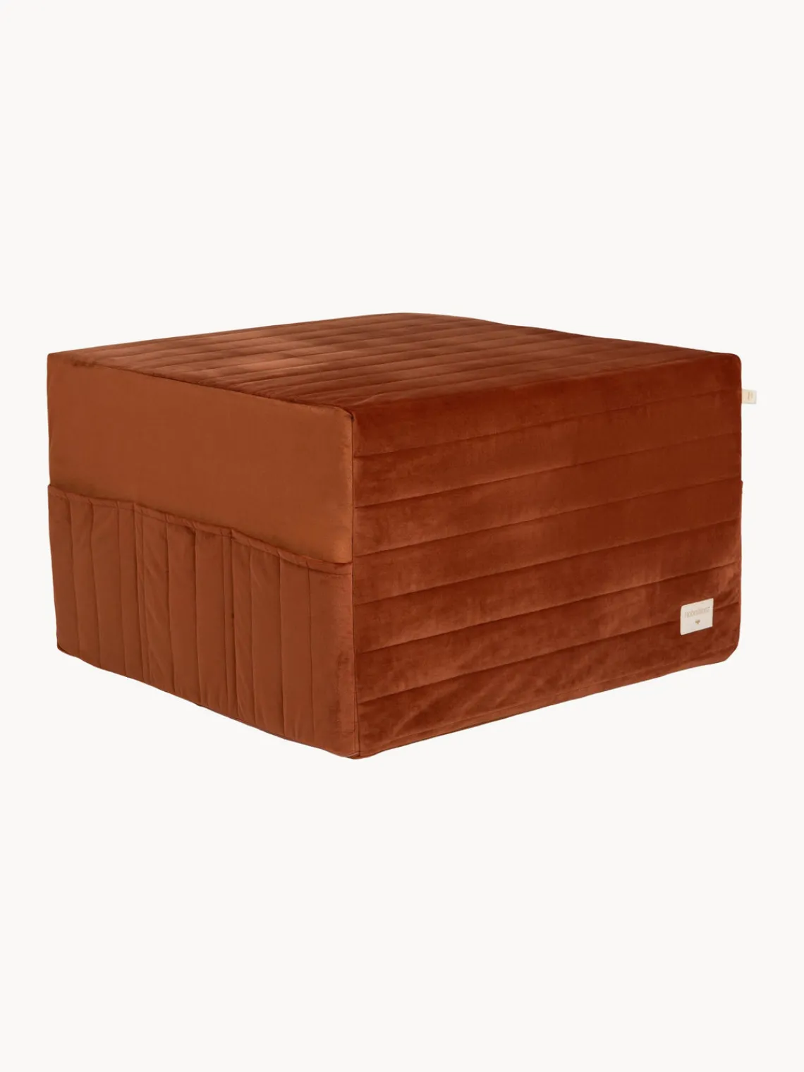 Outlet Nobodinoz Matelas en velours Sleepover Terracotta