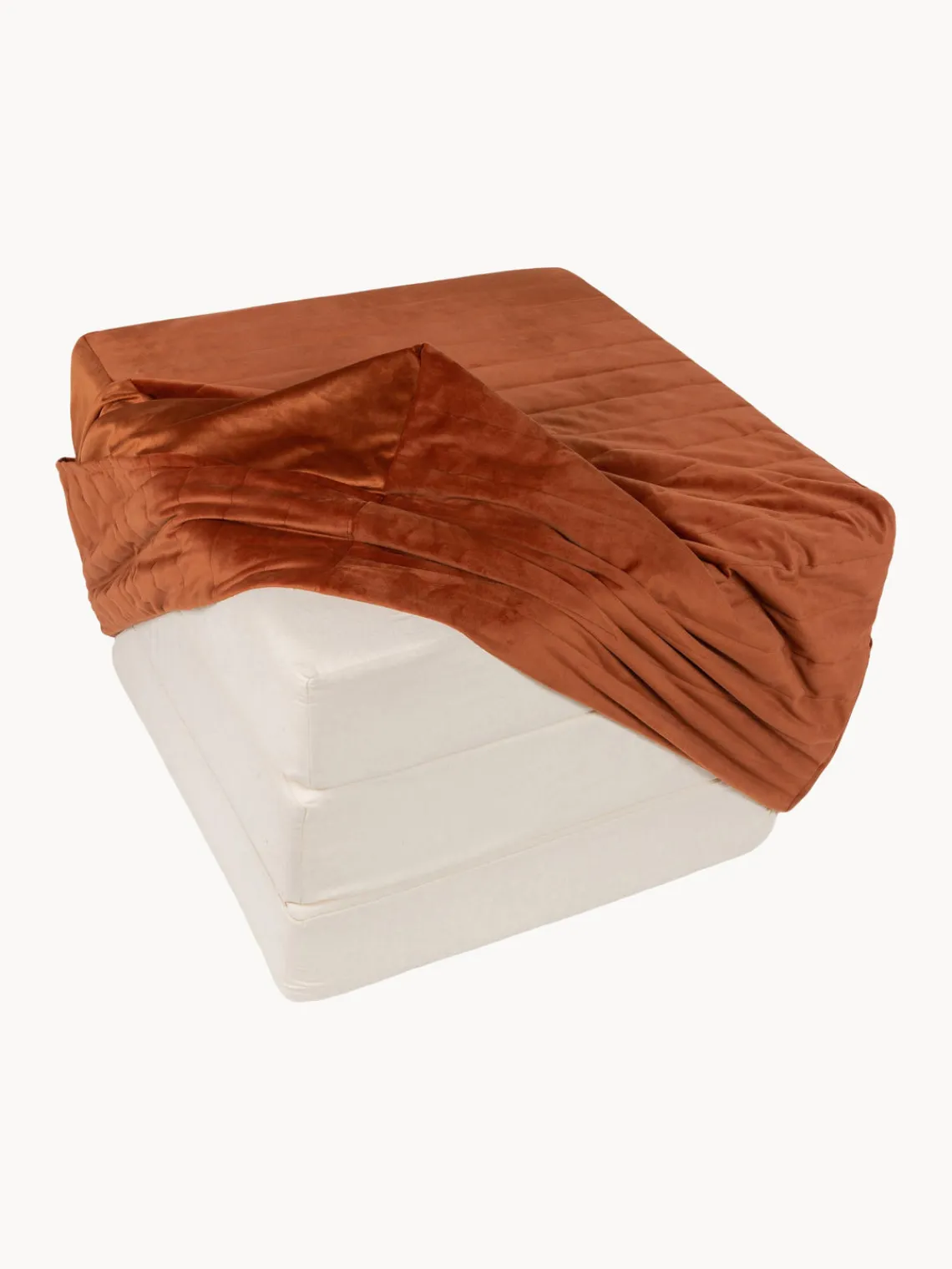 Outlet Nobodinoz Matelas en velours Sleepover Terracotta