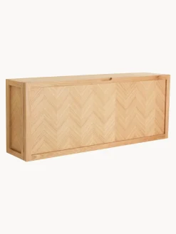 Discount Hübsch Meuble à chaussures en bois avec motif à chevrons Herringbone