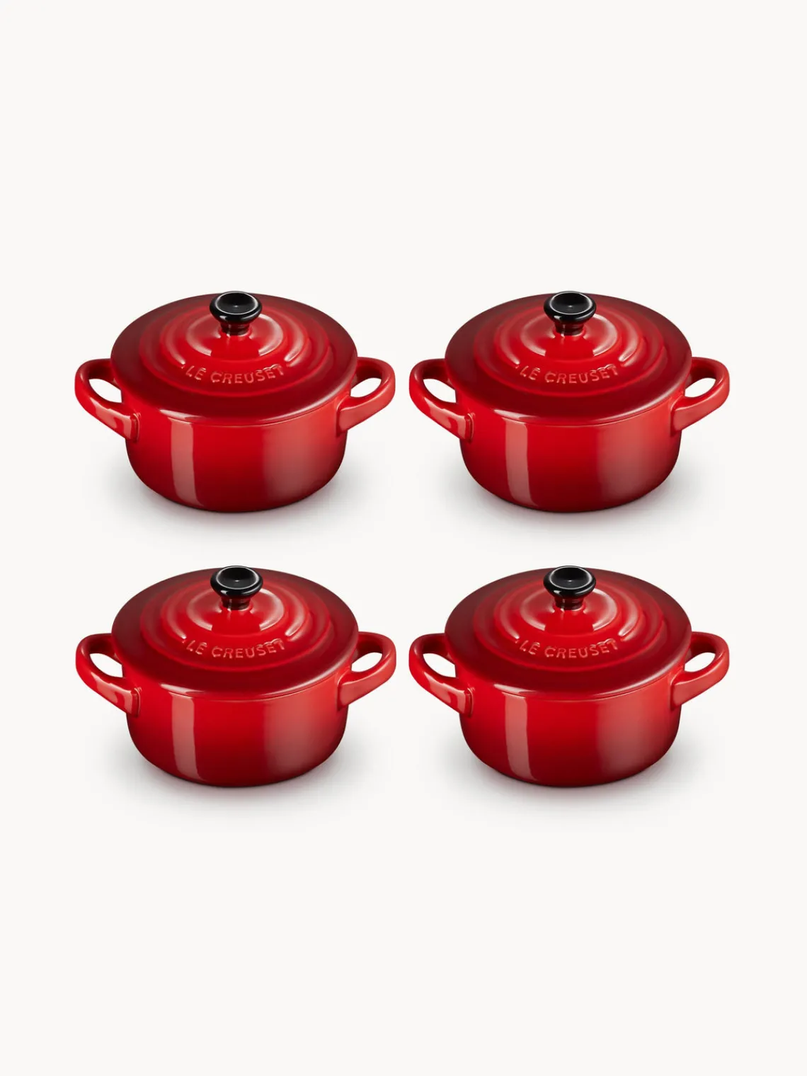 Sale LE CREUSET Mini-cocottes Cocotte Mini, 4 pièces Tons rouges