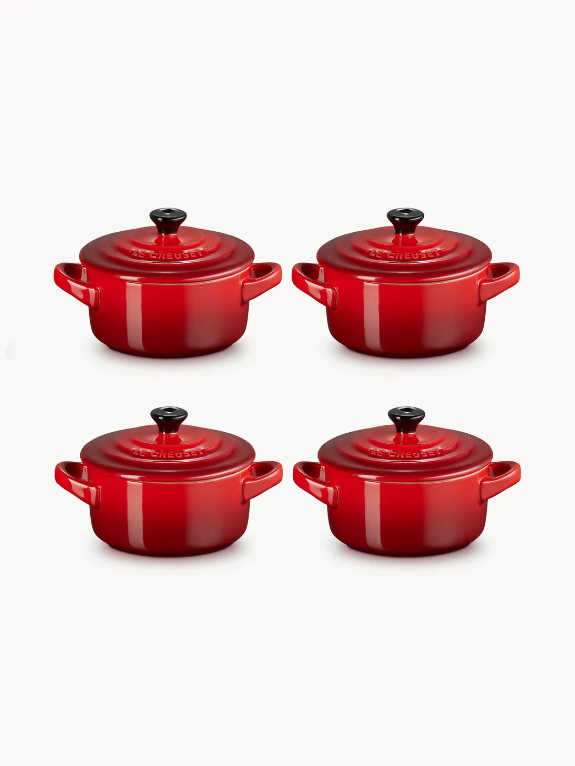Sale LE CREUSET Mini-cocottes Cocotte Mini, 4 pièces Tons rouges
