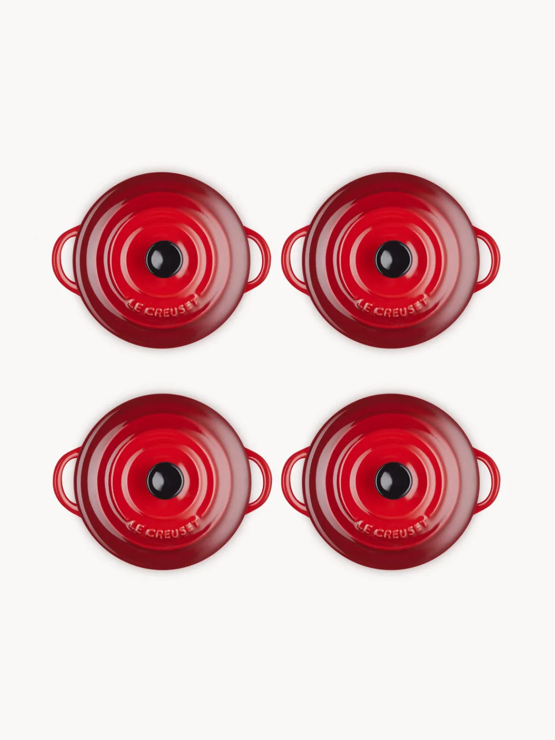 Sale LE CREUSET Mini-cocottes Cocotte Mini, 4 pièces Tons rouges