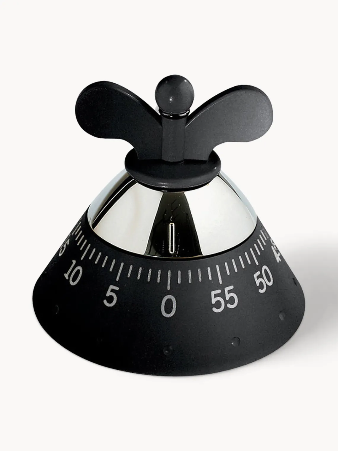 New ALESSI Minuteur de cuisine Happy Noir, argenté