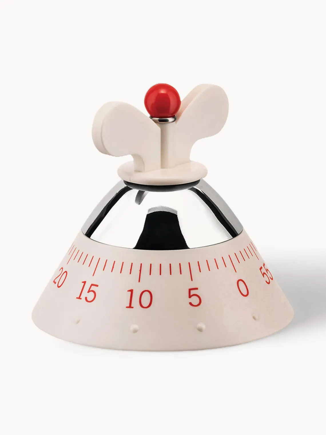 Online ALESSI Minuteur de cuisine Happy Blanc, argenté, rouge