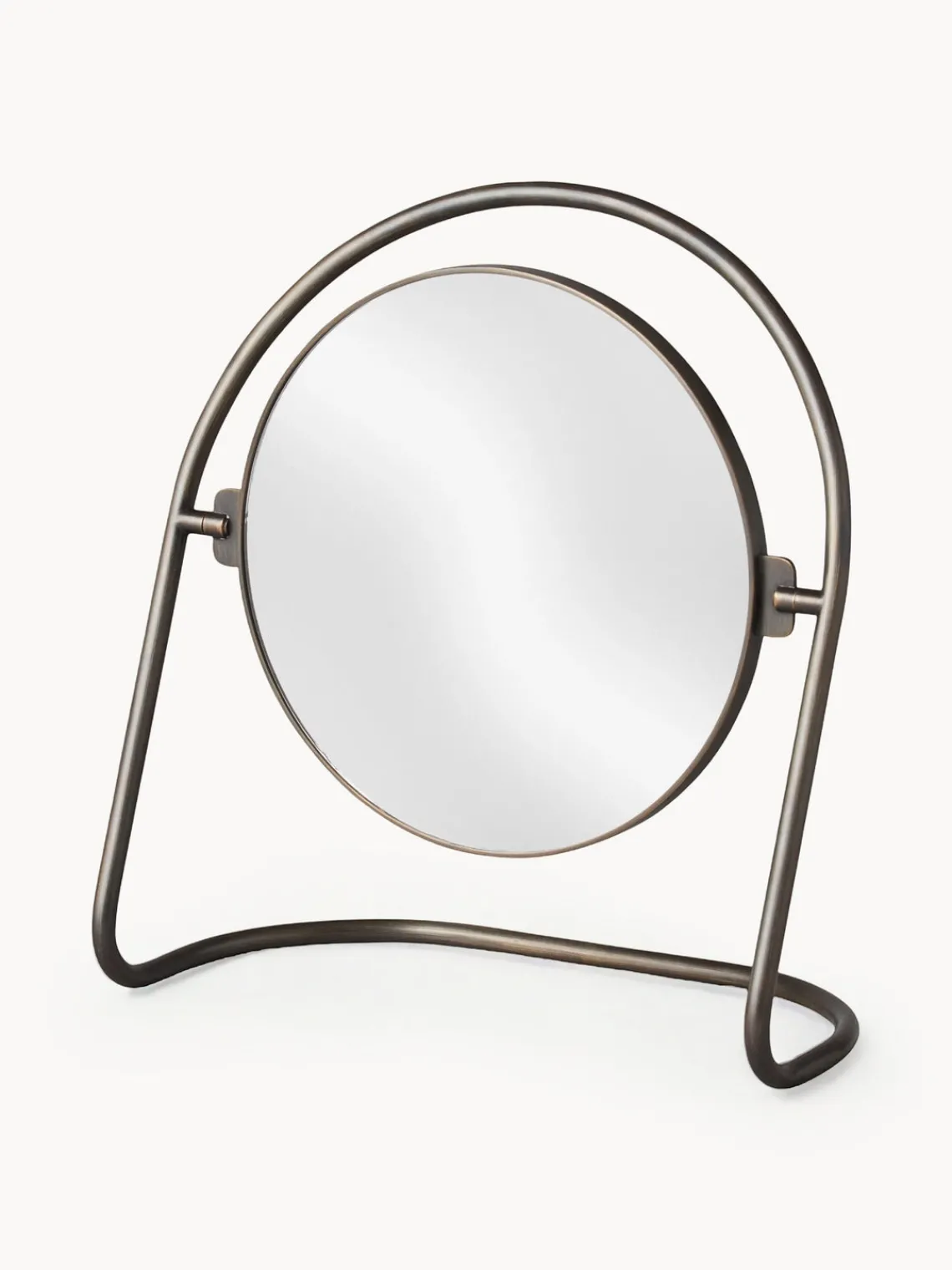 Fashion Audo Copenhagen Miroir de maquillage rond Nimbus Brun foncé