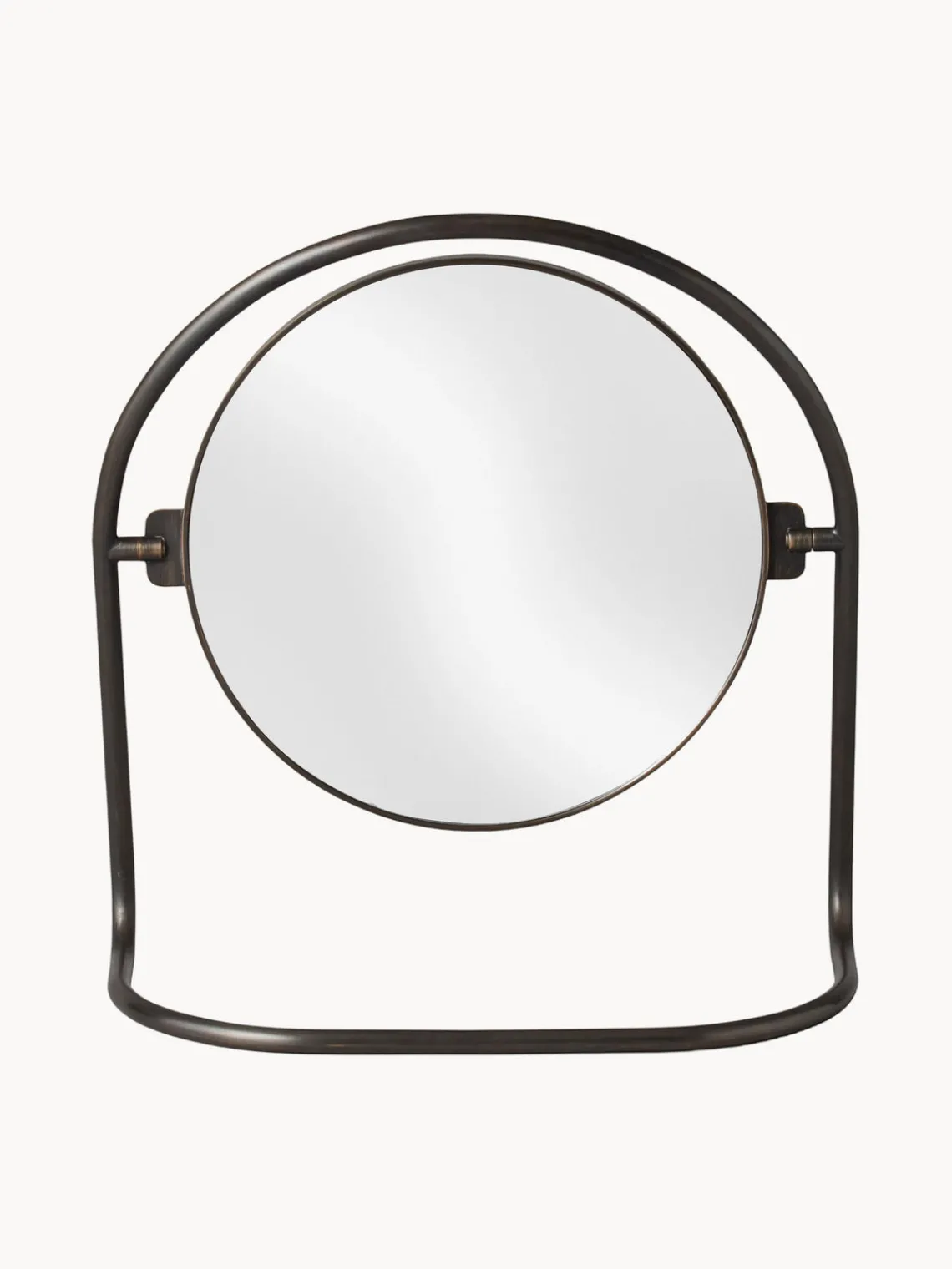 Fashion Audo Copenhagen Miroir de maquillage rond Nimbus Brun foncé