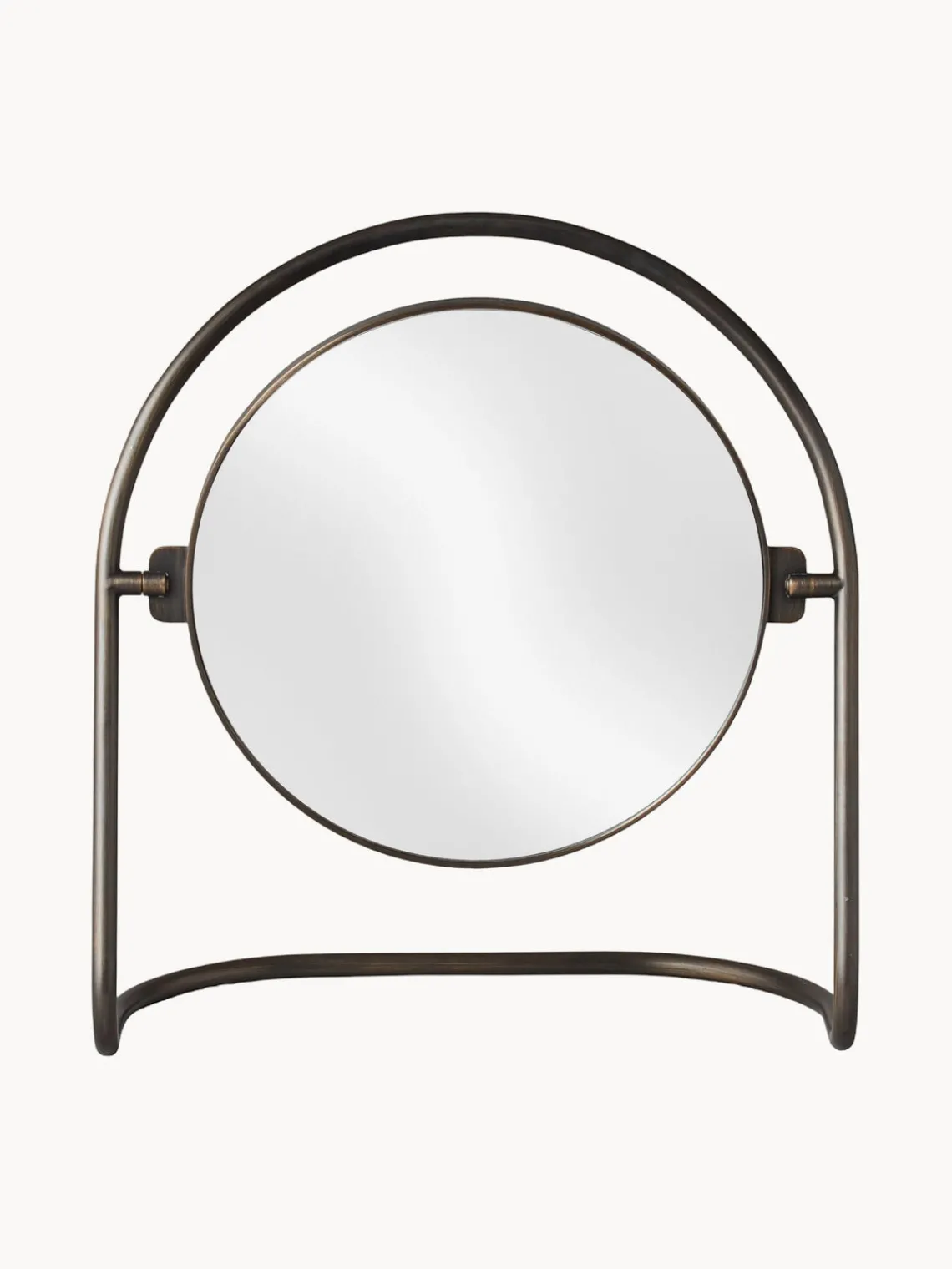 Fashion Audo Copenhagen Miroir de maquillage rond Nimbus Brun foncé