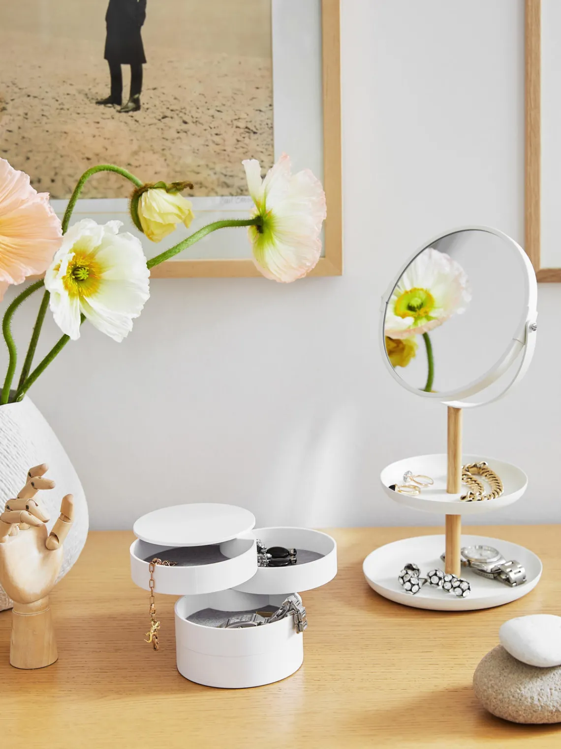Clearance Yamazaki Miroir grossissant de salle de bain Tosca
