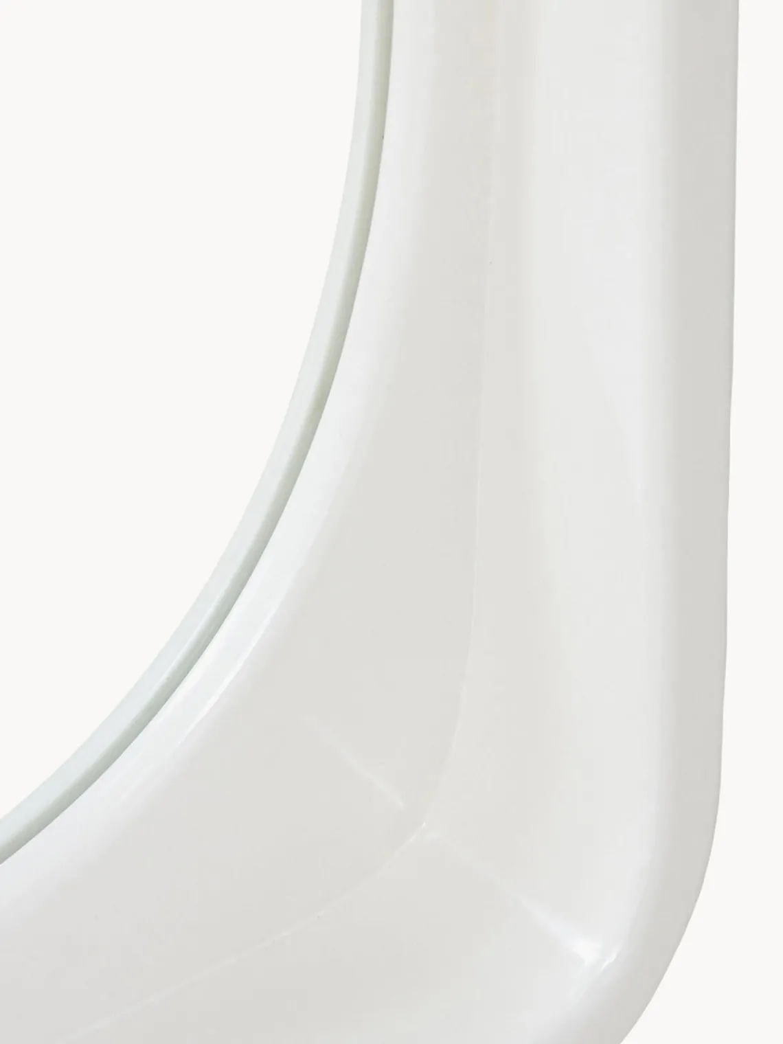 Hot HKLIVING Miroir mural fait main Curve Blanc cassé