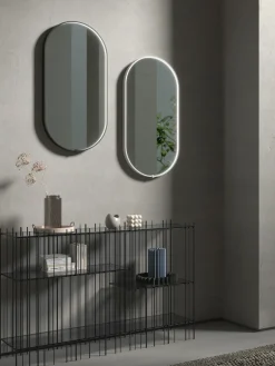 Discount Vanita&Casa Miroir mural LED ovale Avior Blanc