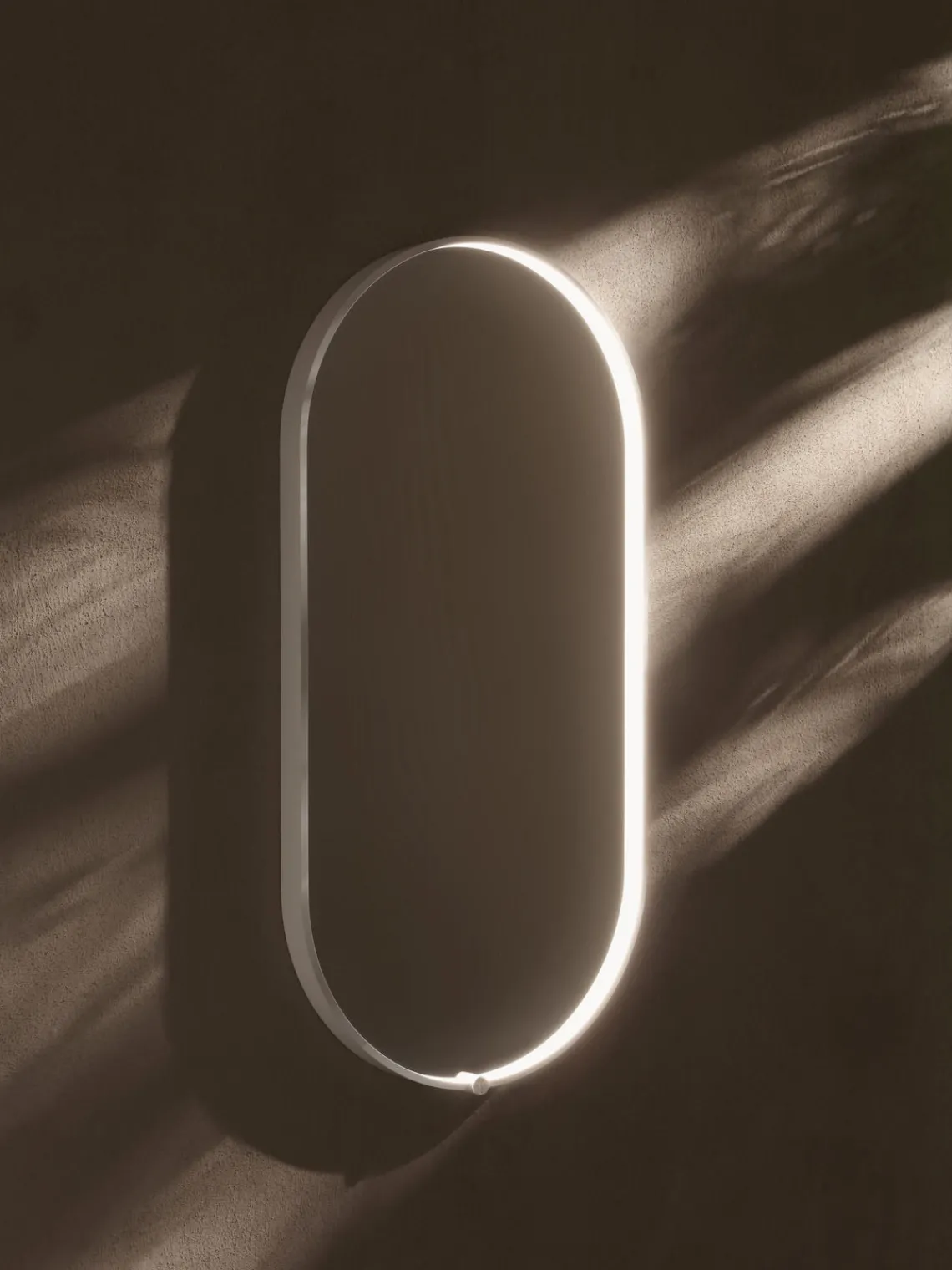 Discount Vanita&Casa Miroir mural LED ovale Avior Blanc