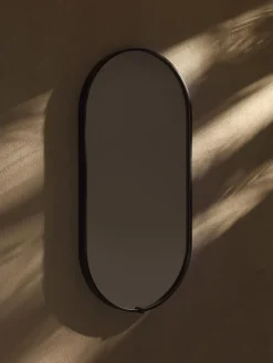 Outlet Vanita&Casa Miroir mural LED ovale Avior Noir