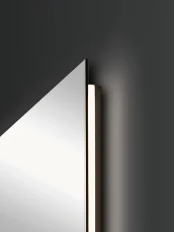 Clearance Vanita&Casa Miroir mural sans cadre avec éclairage LED Galaxy, tailles variées