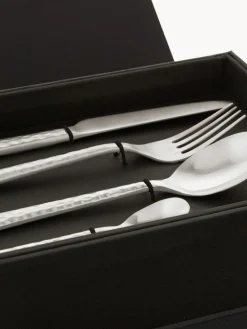 Outlet Broste Copenhagen Ménagère avec manche martelé Hune, 4 personnes (16 élém.)