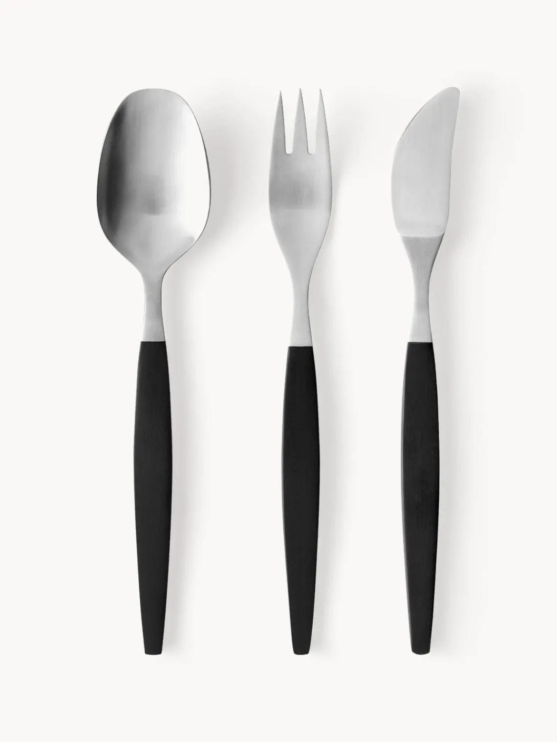 New Gense Ménagère brossée mate Focus de Luxe, 4 personnes (12 élém.)