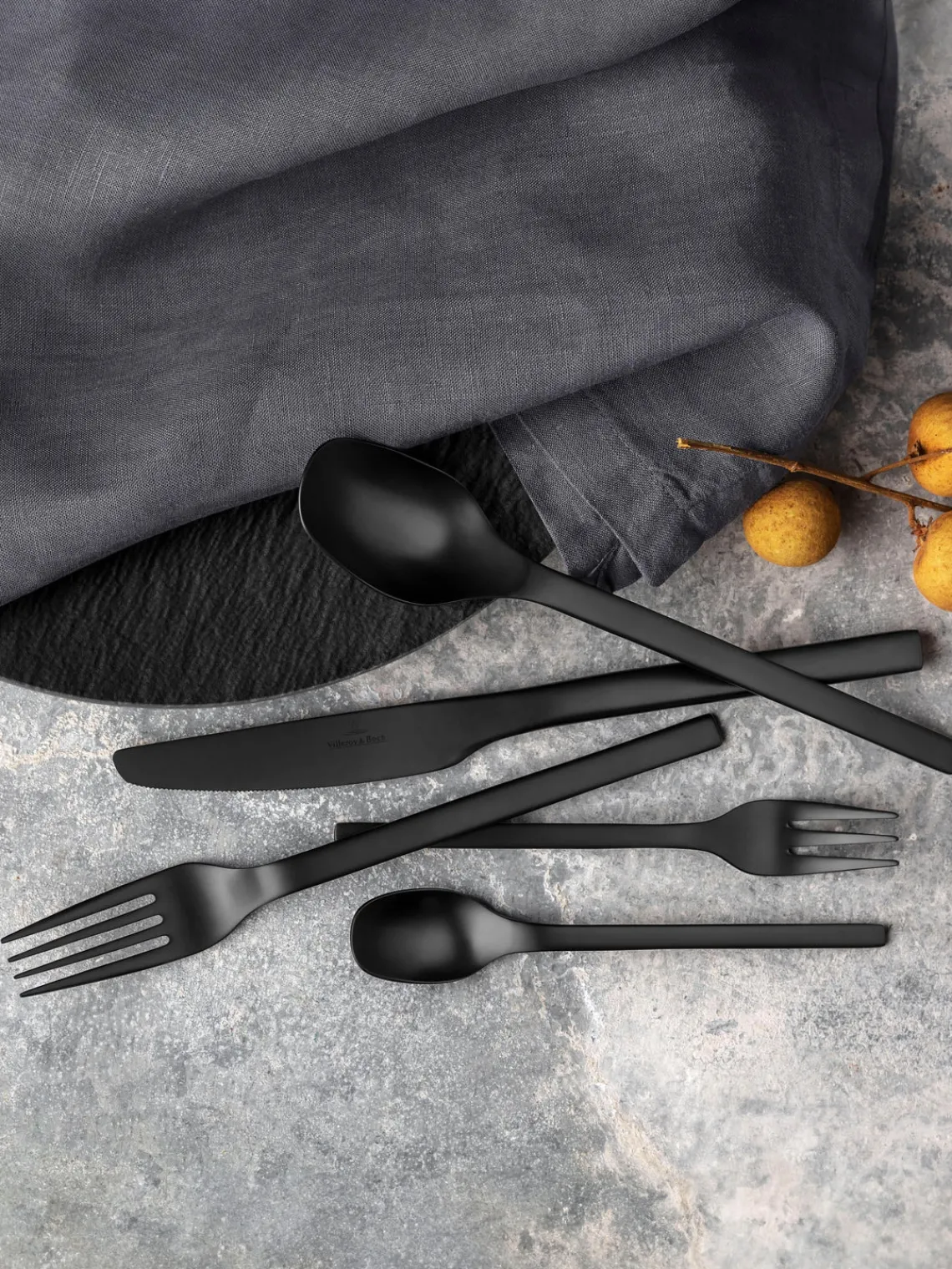 Sale Villeroy & Boch Ménagère brossée mate Manufacture Rock, 4 personnes (20 élém.)