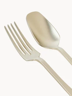 Sale knIndustrie Ménagère en acier inoxydable Zest, 6 personnes (24 élém.) Argenté, mat, ton champagne