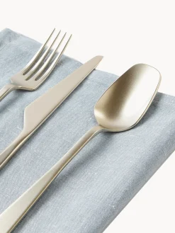 Sale knIndustrie Ménagère en acier inoxydable Zest, 6 personnes (24 élém.) Argenté, mat, ton champagne