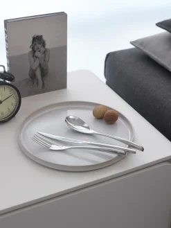 Hot sambonet Ménagère en acier inoxydable poli Bamboo, 6 personnes (24 élém.)