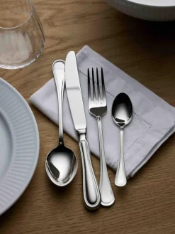 Clearance Gense Ménagère polie avec manches martelés Oxford, 4 personnes (16 élém.)