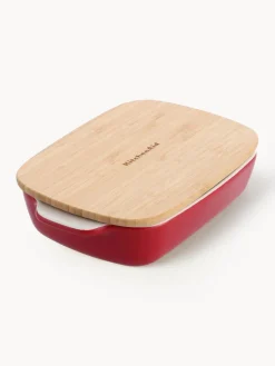 Online KitchenAid Moule à four avec couvercle en bambou Spatia Rouge