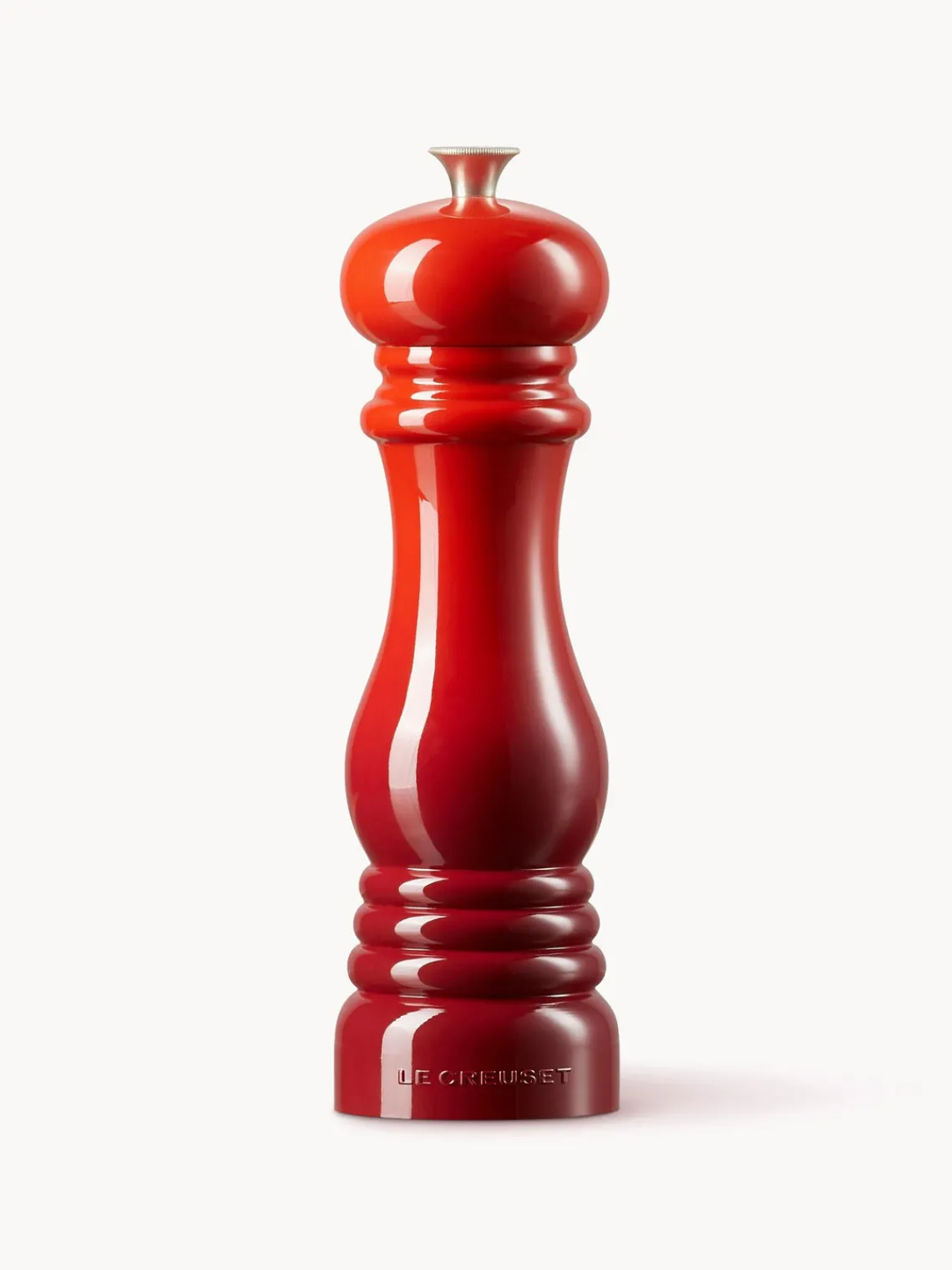 Hot LE CREUSET Moulin à sel avec broyeur en céramique Creuset Tons rouges haute brillance, argenté