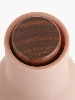 Clearance Audo Copenhagen Moulin à sel et à poivre design avec couvercle en noyer Bottle Grinder, 2 élém. Pêche, vieux rose, bois de noyer