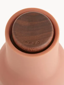 Clearance Audo Copenhagen Moulin à sel et à poivre design avec couvercle en noyer Bottle Grinder, 2 élém. Pêche, vieux rose, bois de noyer