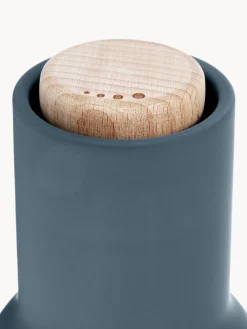 New Audo Copenhagen Moulin à sel et à poivre design avec couvercle en hêtre Bottle Grinder, 2 élém. Bleu foncé, bleu ciel, bois de hêtre