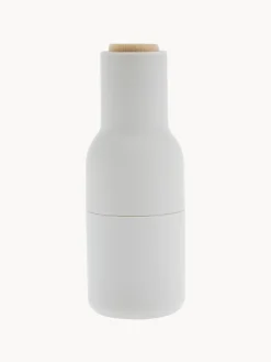 Hot Audo Copenhagen Moulin à sel et à poivre design avec couvercle en hêtre Bottle Grinder, 2 élém. Anthracite, blanc, bois de hêtre