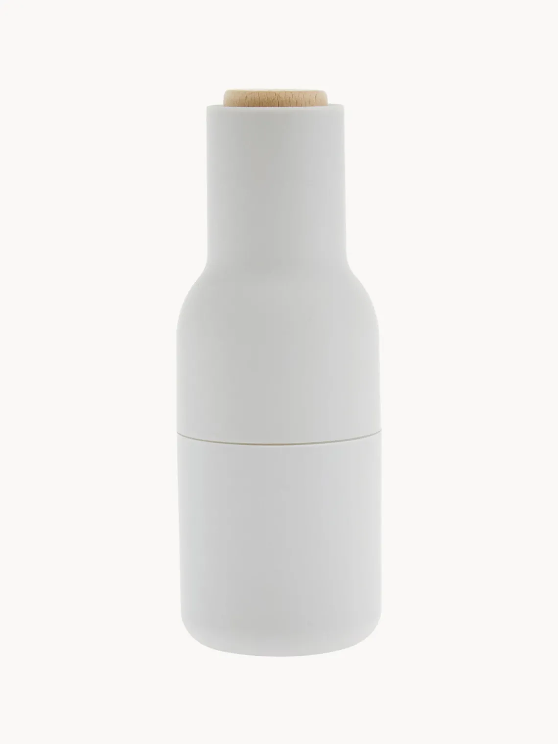 Hot Audo Copenhagen Moulin à sel et à poivre design avec couvercle en hêtre Bottle Grinder, 2 élém. Anthracite, blanc, bois de hêtre