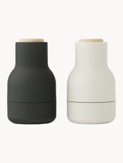 Fashion Audo Copenhagen Moulins à sel et à poivre Bottle Grinder, 2 élém. Noir, blanc cassé, bois de hêtre