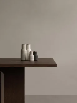 Online Audo Copenhagen Moulins à sel et à poivre design avec couvercle en noyer Bottle Grinder, 2 élém. Beige clair, blanc, bois de noyer