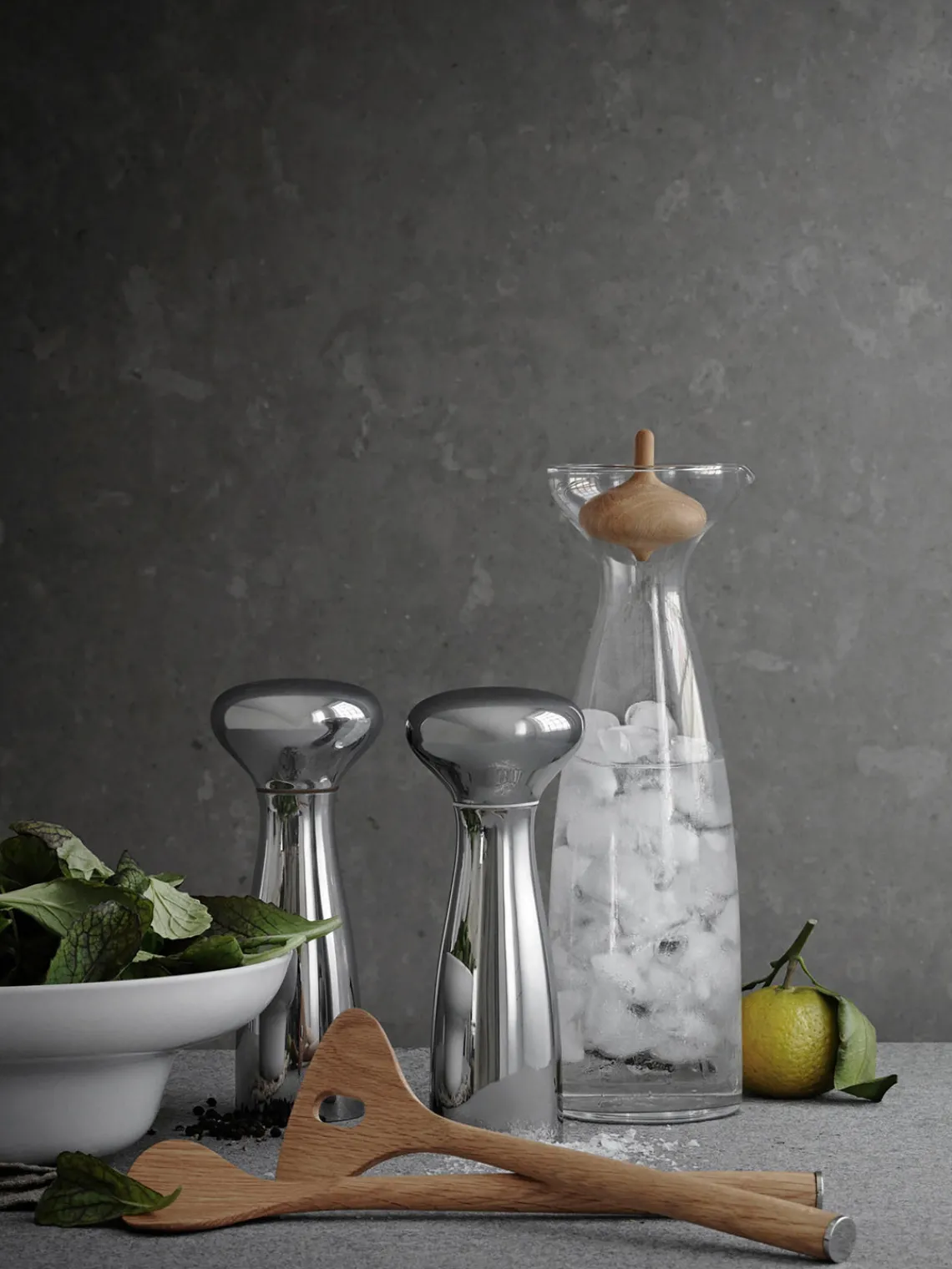 Best GEORG JENSEN Moulins à sel et à poivre en acier inoxydable Alfredo, 2 élém.