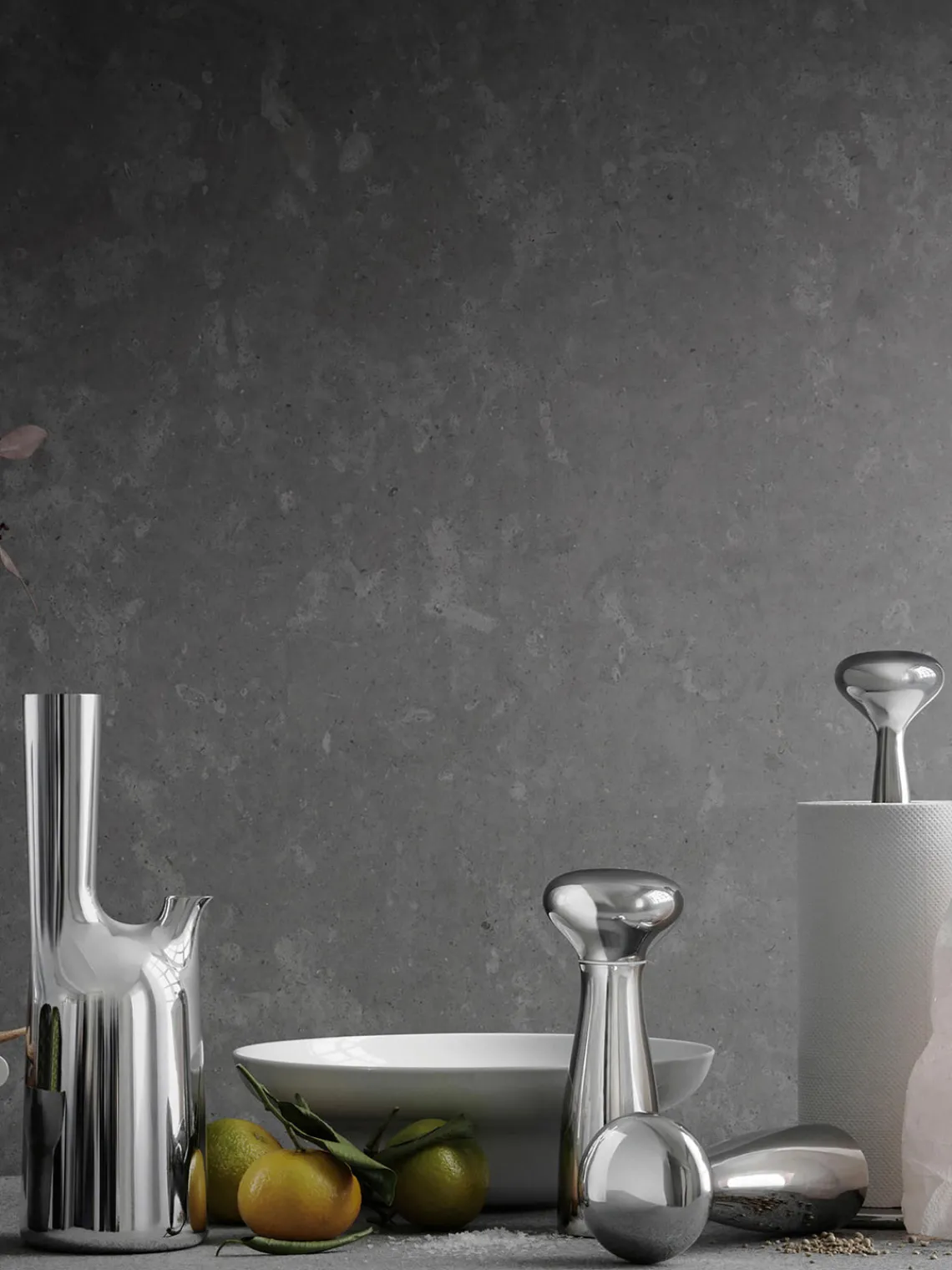 Best GEORG JENSEN Moulins à sel et à poivre en acier inoxydable Alfredo, 2 élém.