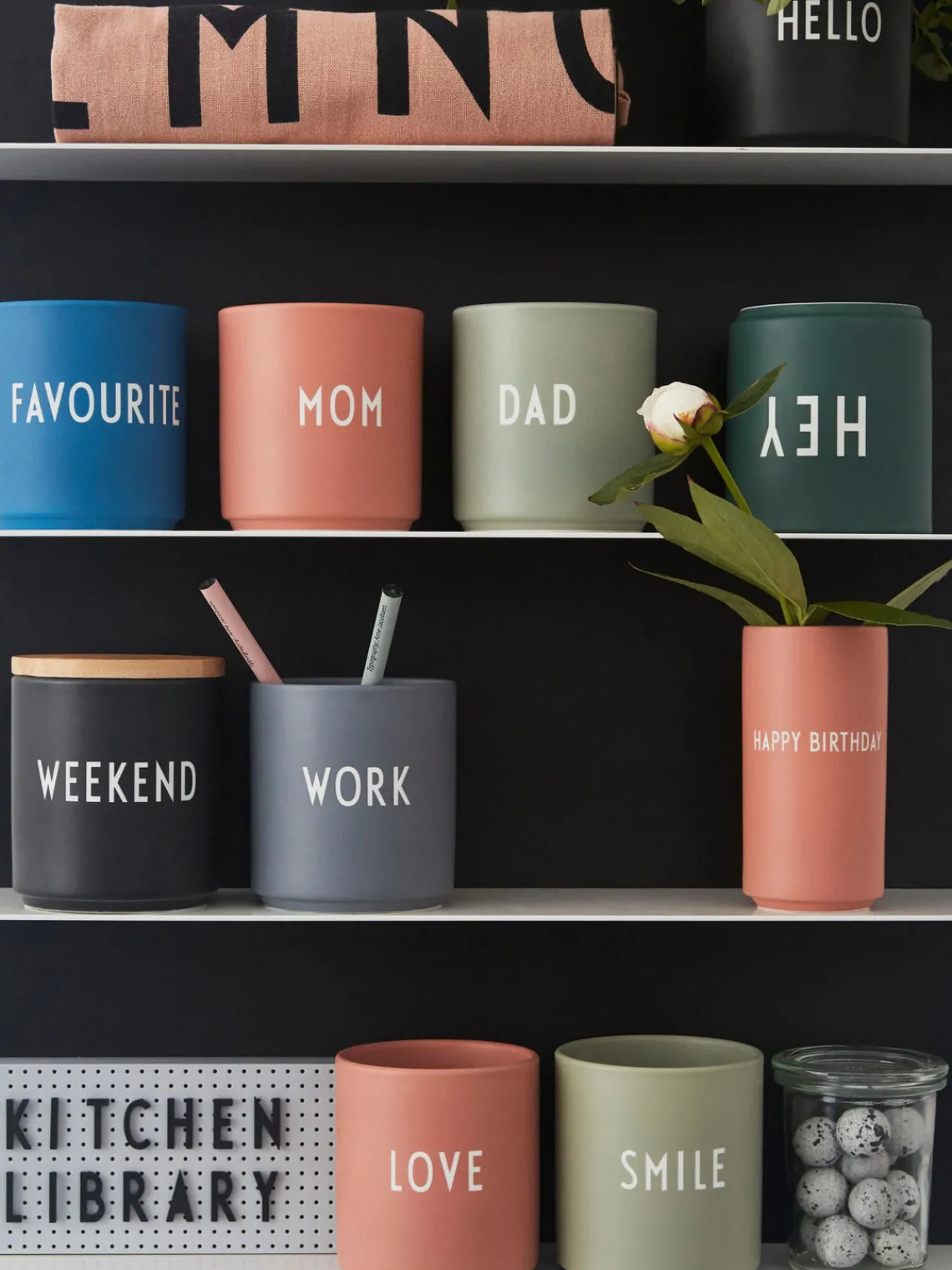 Clearance DESIGN LETTERS Mug design Favourite DAD/LOVE Gris-vert (Dad)