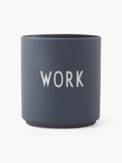 New DESIGN LETTERS Mug design Favourite WORK Gris foncé (Work)