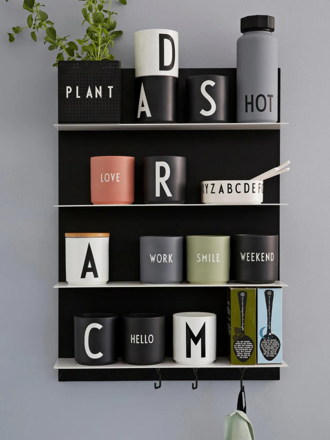 New DESIGN LETTERS Mug design Favourite WORK Gris foncé (Work)