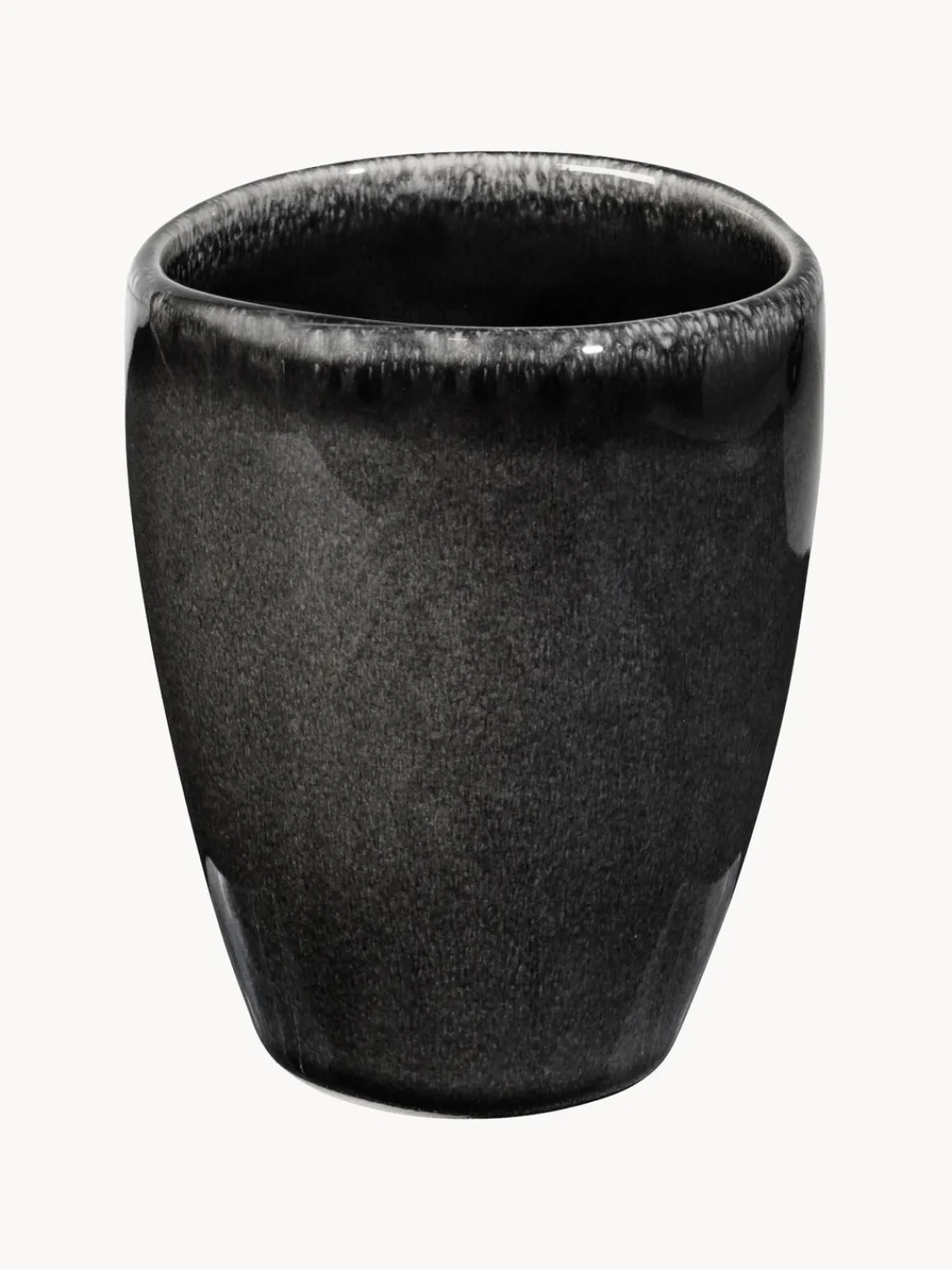 Discount Broste Copenhagen Mugs artisanaux Nordic Coal, 6 pièces Noir, chiné