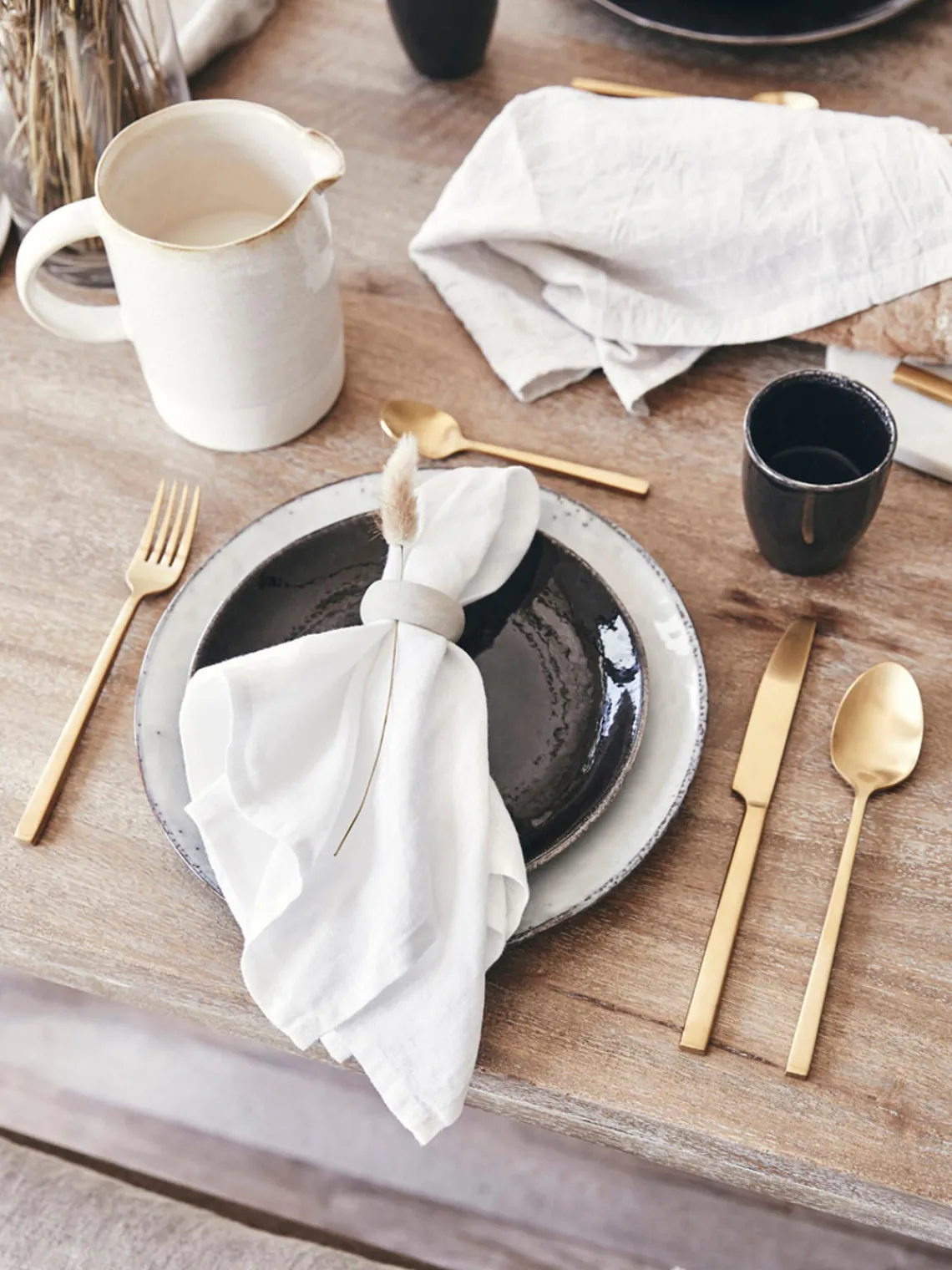 Discount Broste Copenhagen Mugs artisanaux Nordic Coal, 6 pièces Noir, chiné