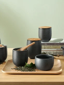 Outlet ASA Selection Mugs en porcelaine Demir, 6 pièces Noir, chiné