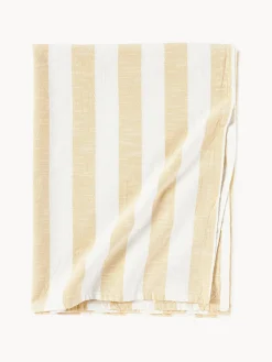 Discount Oyoy Living Design Nappe à rayures Strip Blanc, jaune pâle