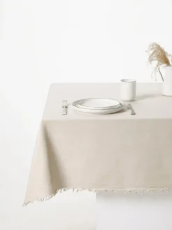 Discount Cote Table Nappe en coton à franges Nalia