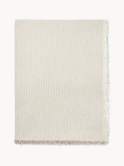 Hot Broste Copenhagen Nappe en coton Elouise, tailles variées Beige clair, nougat