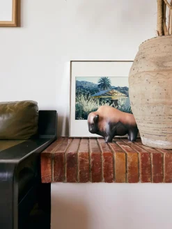 Discount HKLIVING Objet décoratif fait en céramique Otto Beige, brun foncé