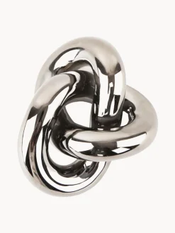 Clearance Cooee Design Objet décoratif Knot, haut. 6 cm Argenté, haute brillance