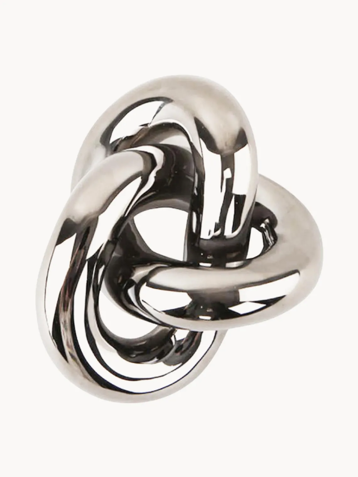 Clearance Cooee Design Objet décoratif Knot, haut. 6 cm Argenté, haute brillance