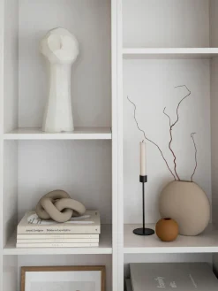 Sale Cooee Design Objet décoratif peint à la main Knot, haut. 9 cm Beige, mat